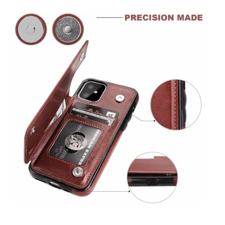 iPhone 14 Pro Max Wallet Case - Braun – Bild 3