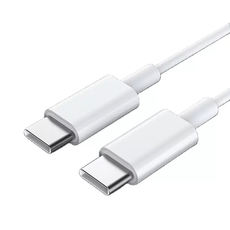USB Typ C auf USB Typ C  Sync & Ladekabel   - 1M (Weiss) – Bild 5