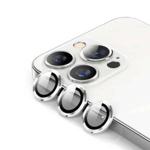 iPhone 14 Pro Max Kameraschutz Objektiv Ring Protector Abdeckung - Silber