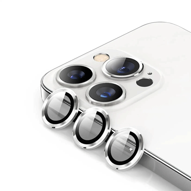 iPhone 14 Pro Max Kameraschutz Objektiv Ring Protector Abdeckung - Silber