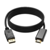 DisplayPort auf HDMI Kabel mit vergoldeten Steckern 1,8 m