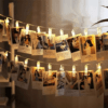 Foto clip Lichterkette 3m oder 5m mit Klammern + Batteriebox