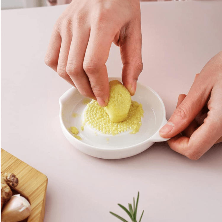 Keramik Knoblauch Reibeteller