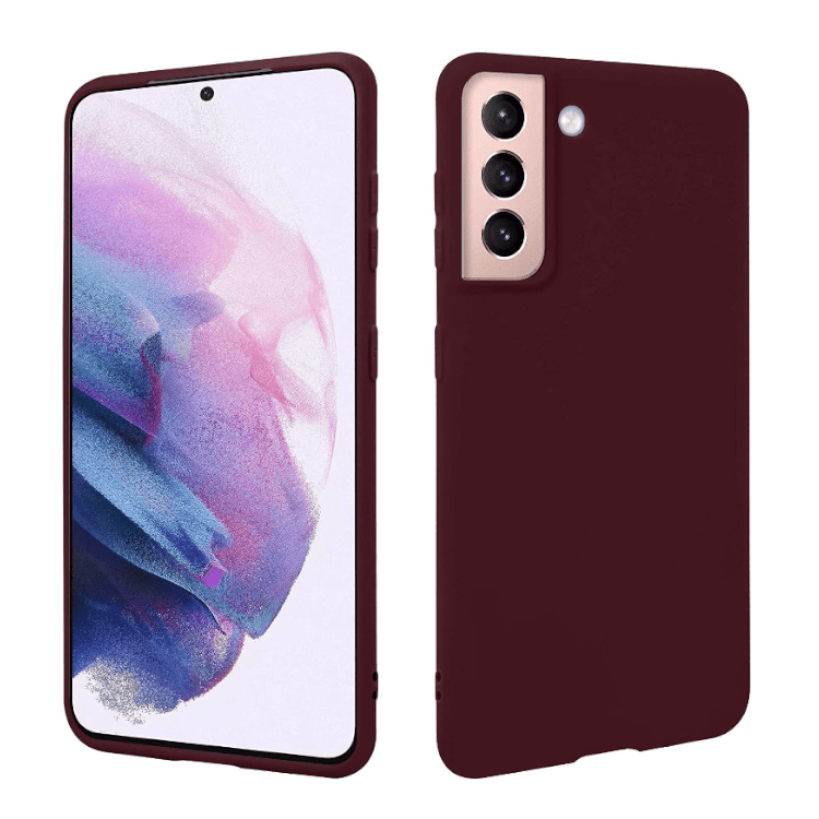 Samsung Galaxy S21 FE TPU Silikon Case - (Weinrote)