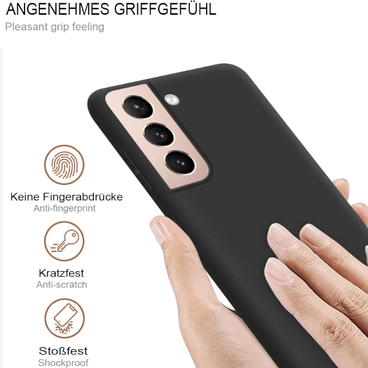 Samsung Galaxy S21 FE TPU Silikon Case - (Schwarz)