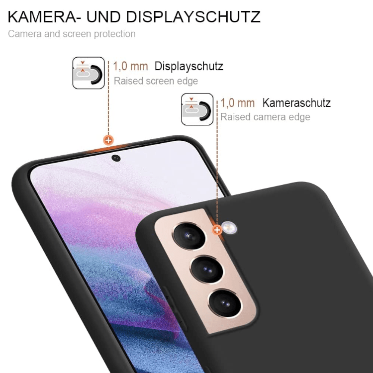 Samsung Galaxy S21 FE TPU Silikon Case - (Schwarz)