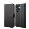 Galaxy S24 Ultra Hülle Tasche Echtleder Flip Case