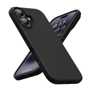 iPhone 16 Plus Silikon Case Hülle - Schwarz
