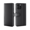 iPhone 16 Pro Max Flip Wallet Cover Echtleder - Schwarz
