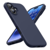 iPhone 16 Silikon Case Hülle - Dunkelblau