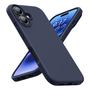 iPhone 16 Silikon Case Hülle - Dunkelblau