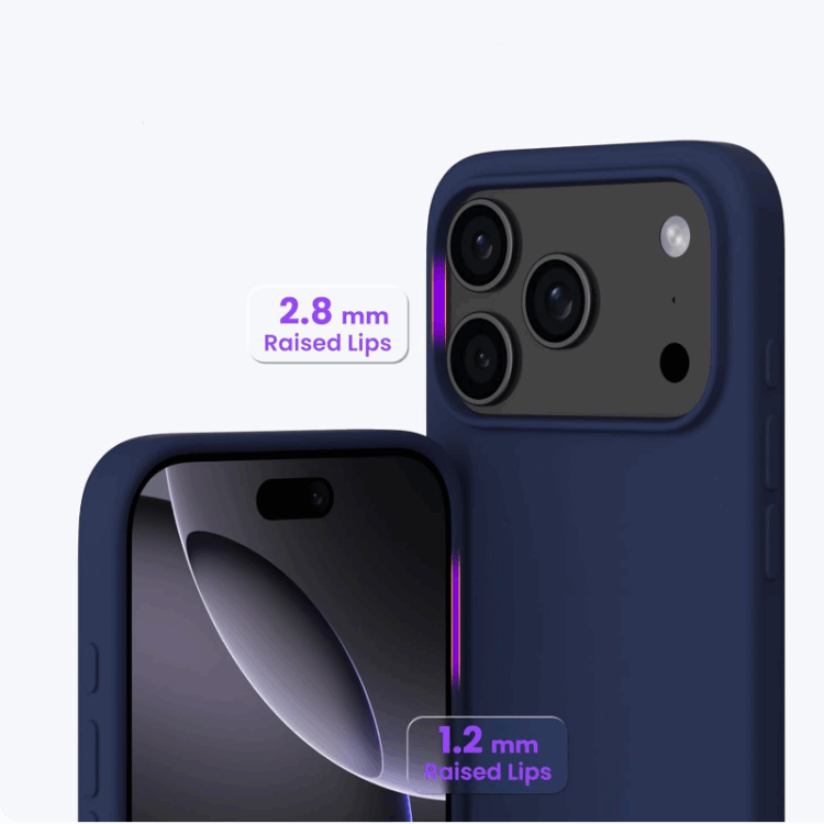 Alternative view of iPhone 17 Pro Max Silikon Case Hülle -  Dunkelblau