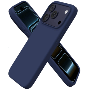 iPhone 17 Pro Max Silikon Case Hülle - Dunkelblau