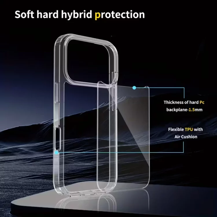 Alternative view of iPhone 17 Pro Max Hybrid Hülle TPU  Case mit Acryl Rückseite