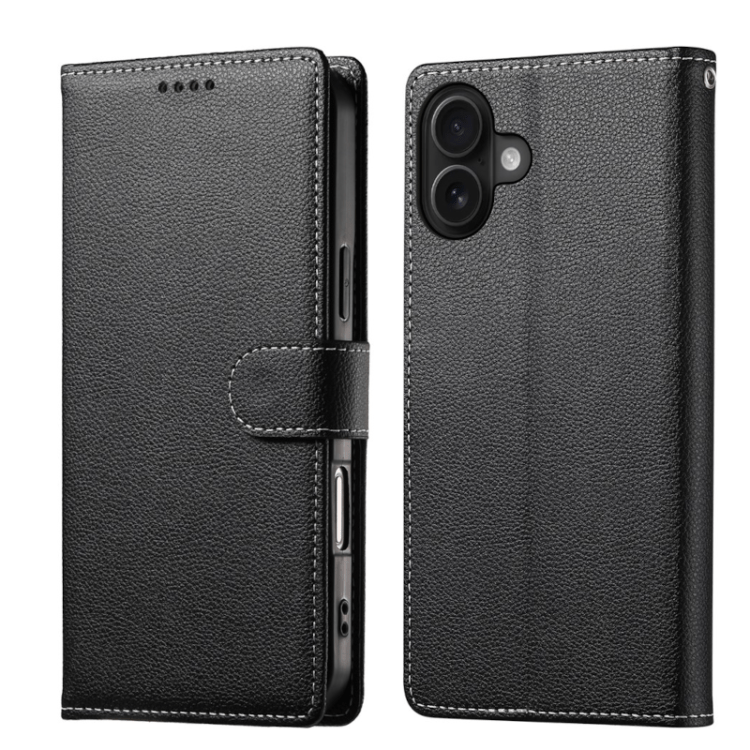 iPhone 17 Flip Wallet Cover Echtleder